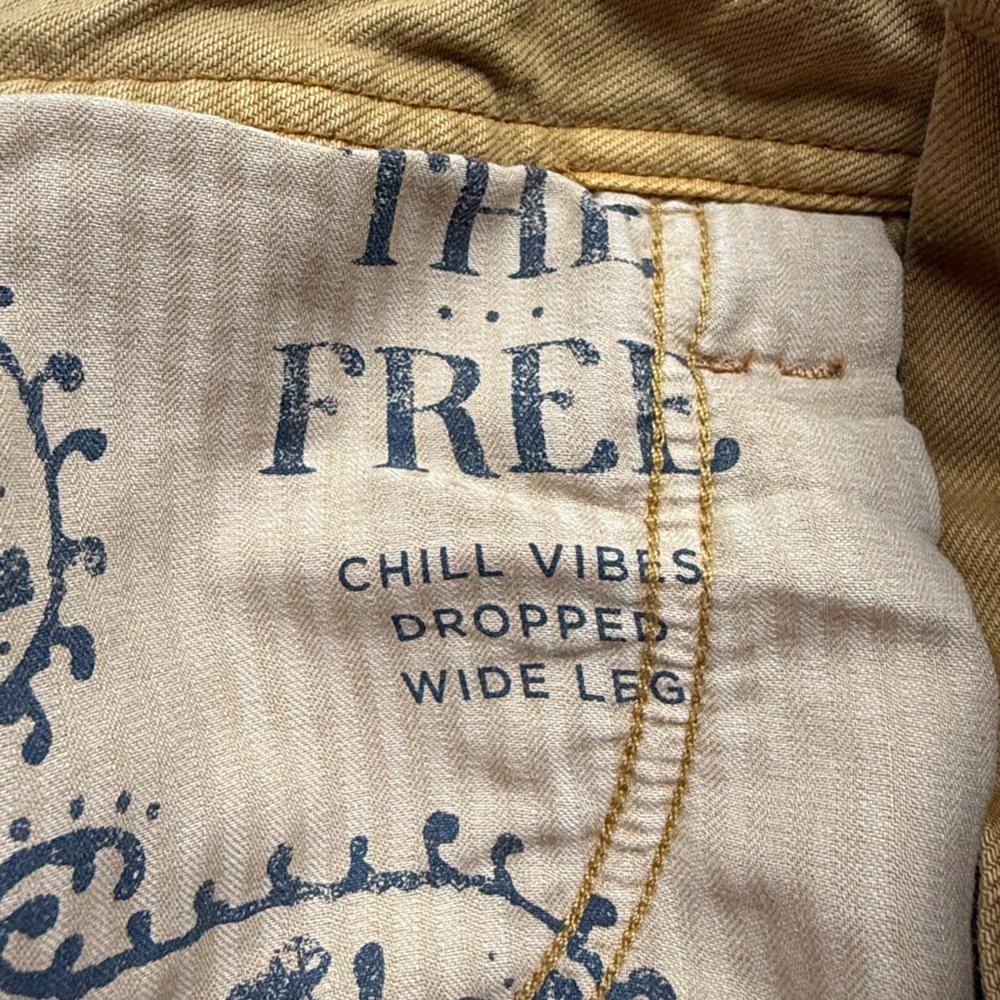 Free People We The Free Chill Vibes Dropped Wide Leg pants new with tags size 27 - Picture 5 of 15